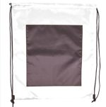 Custom Large Front Pocket Dual Color Drawstring Backpack (15" x 18") - 8