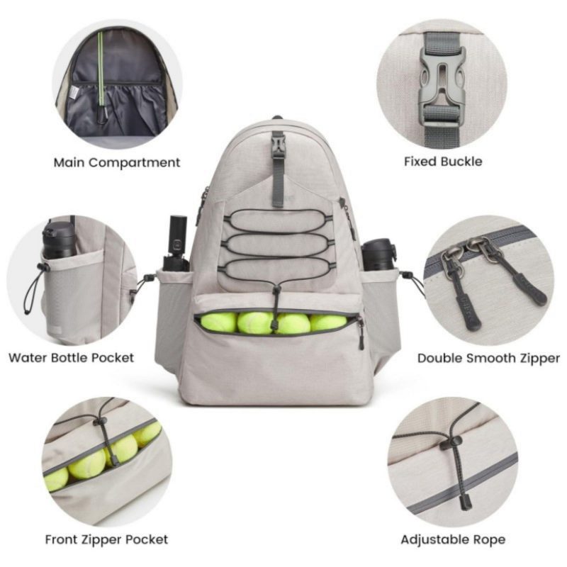 Custom Large Tennis Pickleball Backpack Storage - 2