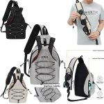 Custom Lightweight Breathable Oxford Pickleball Sling Backpack