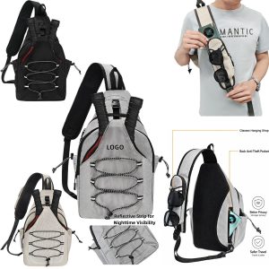 Custom Lightweight Breathable Oxford Pickleball Sling Backpack