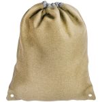 Custom Linen Cromwell Drawstring Backpacks - 1