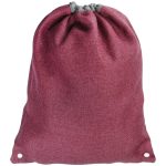 Custom Linen Cromwell Drawstring Backpacks - 3