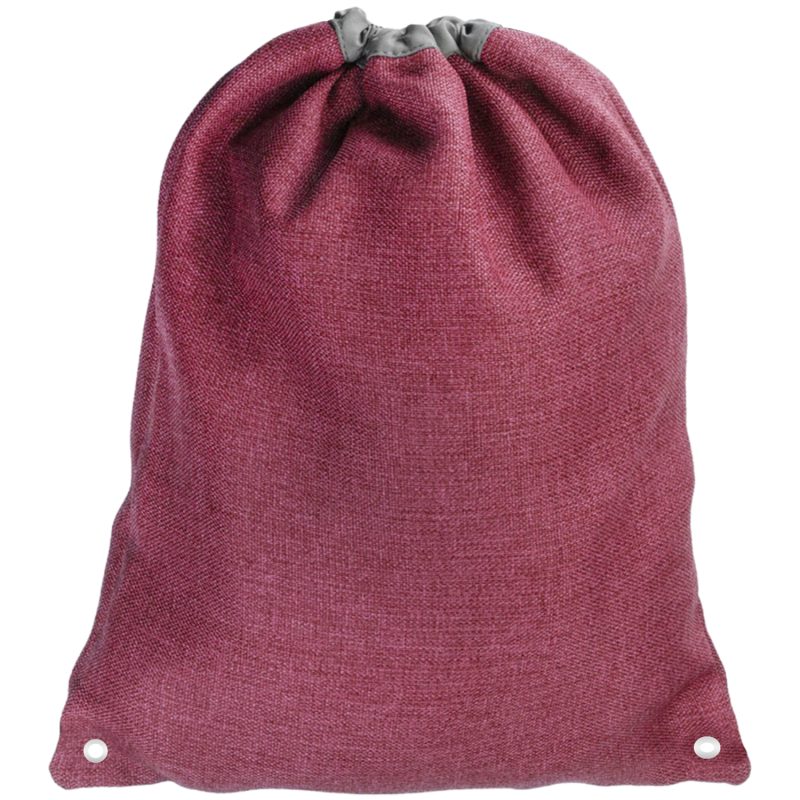 Custom Linen Cromwell Drawstring Backpacks - 3