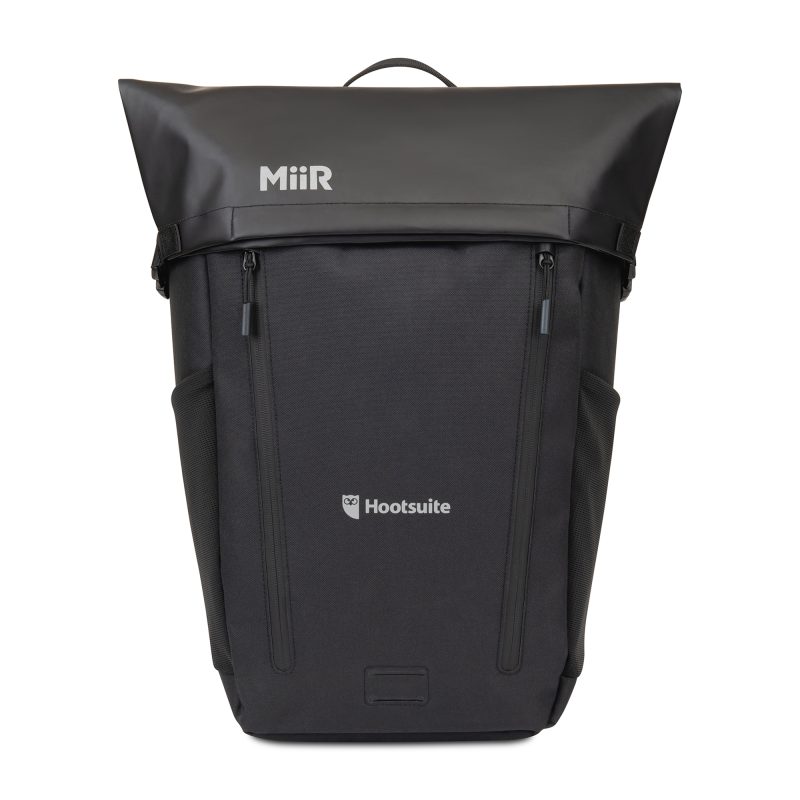 Custom MiiR Olympus 2.0 Recycled rPET 25L Laptop Backpack - AWARE - Black - 2