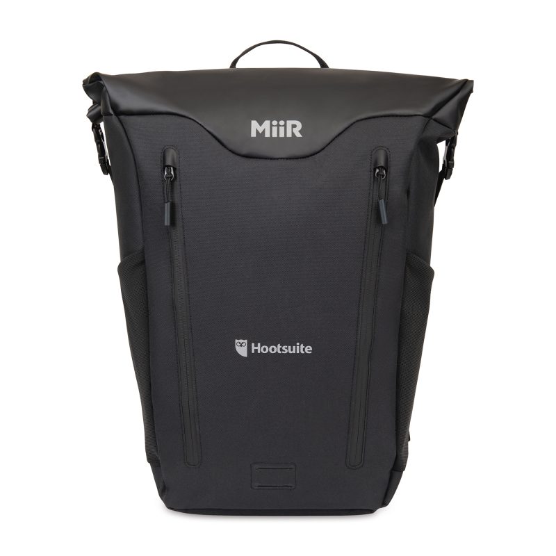 Custom MiiR Olympus 2.0 Recycled rPET 25L Laptop Backpack - AWARE - Black