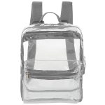 Custom Mini Clear PVC Transparent Backpack with Front Accessory Pocket (11"x5") - 3