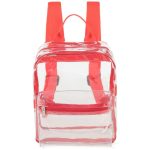 Custom Mini Clear PVC Transparent Backpack with Front Accessory Pocket (11"x5") - 7