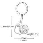 Custom Mini Pickleball Paddle Keyring Car Backpack Pendant - 1