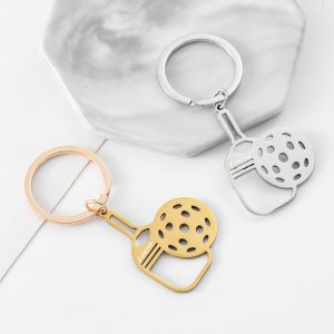 Custom Mini Pickleball Paddle Keyring Car Backpack Pendant