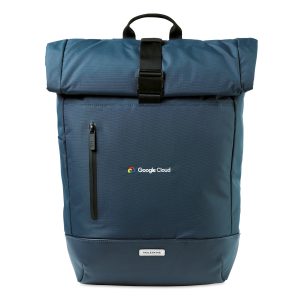 Custom Moleskine Metro Rolltop Backpack - Sapphire Blue