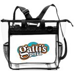 Custom Multi-Clear Convertible Tote & Messenger Backpack (12" x 12" x 6") - 1