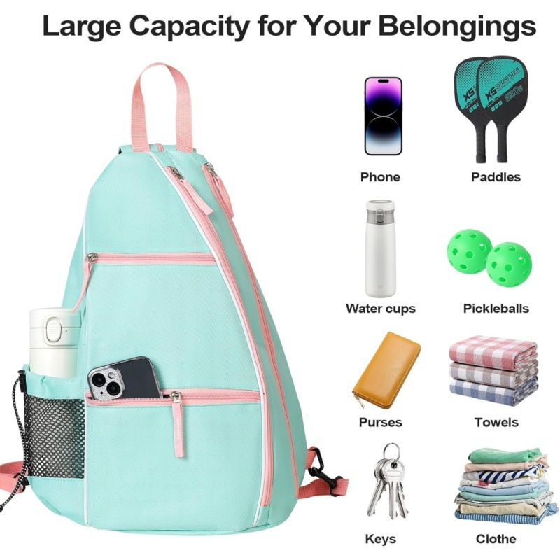 Custom Multifunctional Pickleball Paddle Backpack - 6