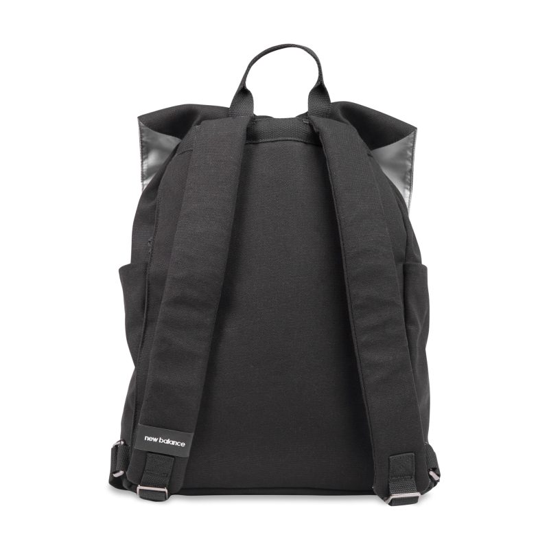 Custom New Balance Recycled Cotton Canvas Backpack - Black - 5