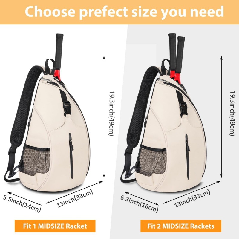 Custom Outdoor Training Badminton Bag Single Shoulder Tennis Pickleball Backpack - 1