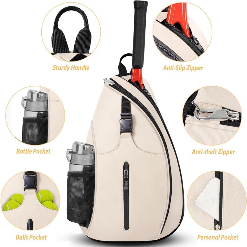 Custom Outdoor Training Badminton Bag Single Shoulder Tennis Pickleball Backpack - 2
