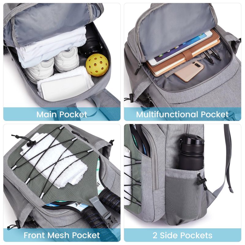 Custom Oxford Cloth Pickleball Racket Backpack - 2