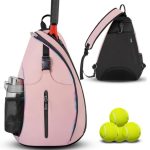 Custom Oxford Fabric Sling Backpack With Racket Pocket For Tennis And Pickleball - 4
