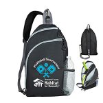 Custom "PADDLE SLING" Crossbody Pickleball Paddle and Sports Sling Backpack