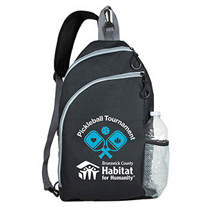 Custom "PADDLE SLING" Crossbody Pickleball Paddle and Sports Sling Backpack - 2