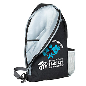 Custom "PADDLE SLING" Crossbody Pickleball Paddle and Sports Sling Backpack - 3