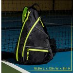 Custom Pickleball Backpack Adjustable Sling Bag With Fence Hook - 1