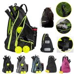 Custom Pickleball Backpack Adjustable Sling Bag With Fence Hook