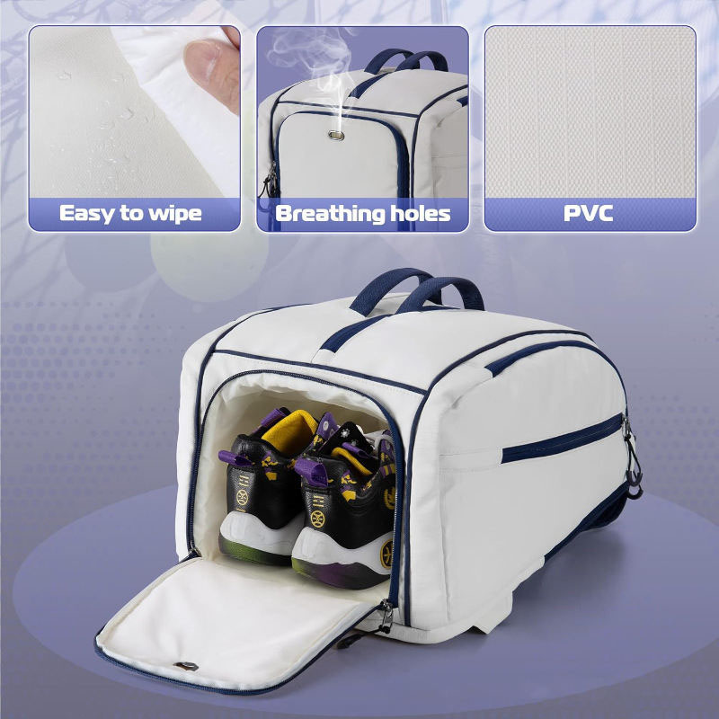 Custom Pickleball Backpack With Laptop Pocket Shoe Compartment - 2