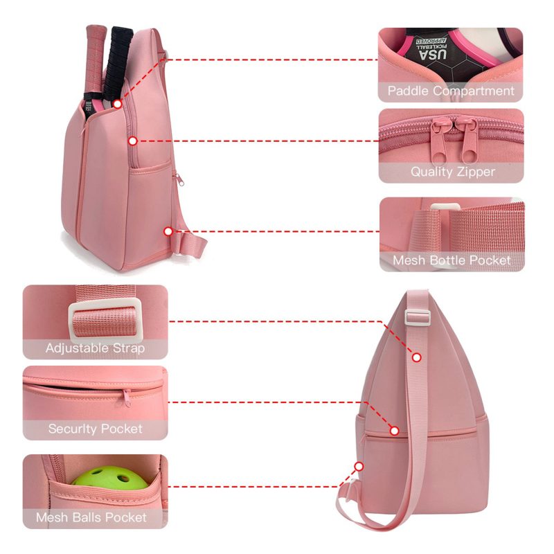 Custom Pickleball Gear Sling Backpack - 3