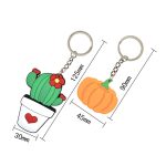 Custom Pickleball Keychain Pendant PVC Soft Rubber DIY Decorative Buckle Backpack Small Ornament - 1