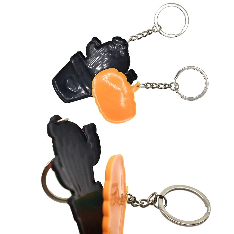 Custom Pickleball Keychain Pendant PVC Soft Rubber DIY Decorative Buckle Backpack Small Ornament - 3