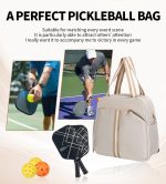 Custom Pickleball & Racquet Sports Backpack Large-Capacity Dedicated Shoe Compartment Pickleball Tennis - 5