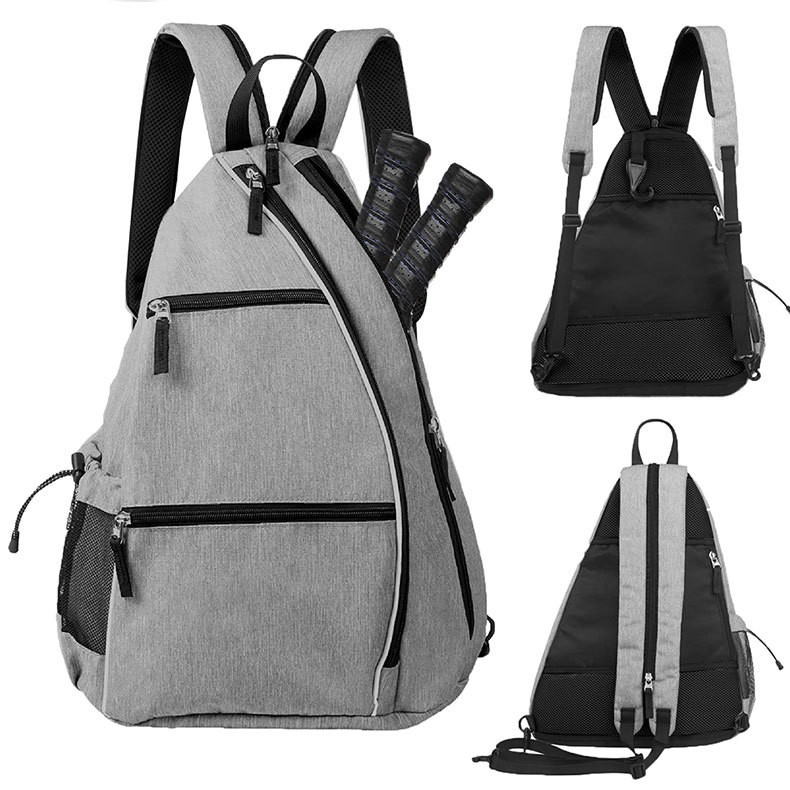 Custom Pickleball Sling Bag Crossbody Backpack with Water Bottle Holder & Fence Hook - 1