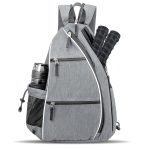 Custom Pickleball Sling Bag Crossbody Backpack with Water Bottle Holder & Fence Hook - 2