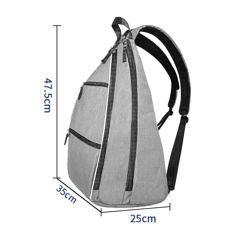 Custom Pickleball Sling Bag Crossbody Backpack with Water Bottle Holder & Fence Hook - 5
