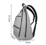 Custom Pickleball Sling Bag Crossbody Backpack with Water Bottle Holder & Fence Hook - 6