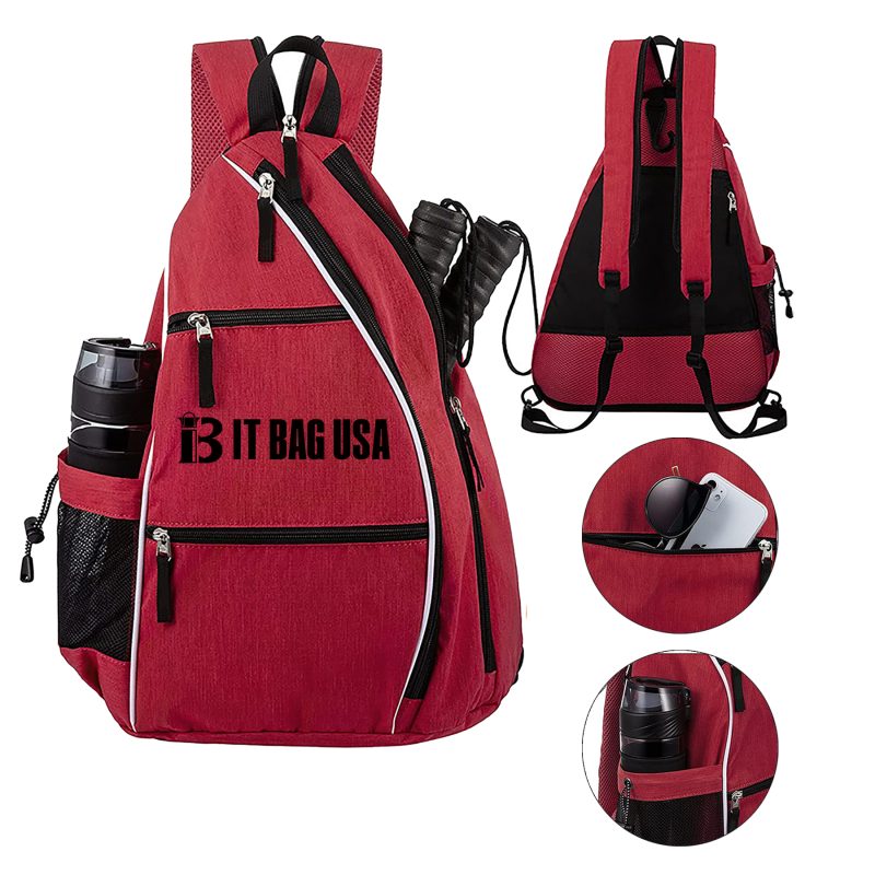 Custom Pickleball Tennis Bag Reversible Crossbody Backpack