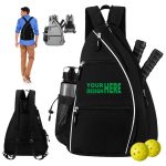 Custom Pickleball Tennis Paddle Sling Bag Sport Backpack Nylon Material