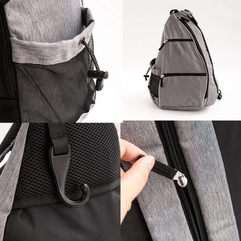 Custom Pickleball Tennis Paddle Sling Bag Sport Backpack Nylon Material - 2