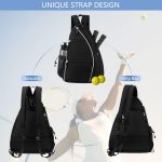 Custom Pickleball Tennis Paddle Sling Bag Sport Backpack Nylon Material - 3