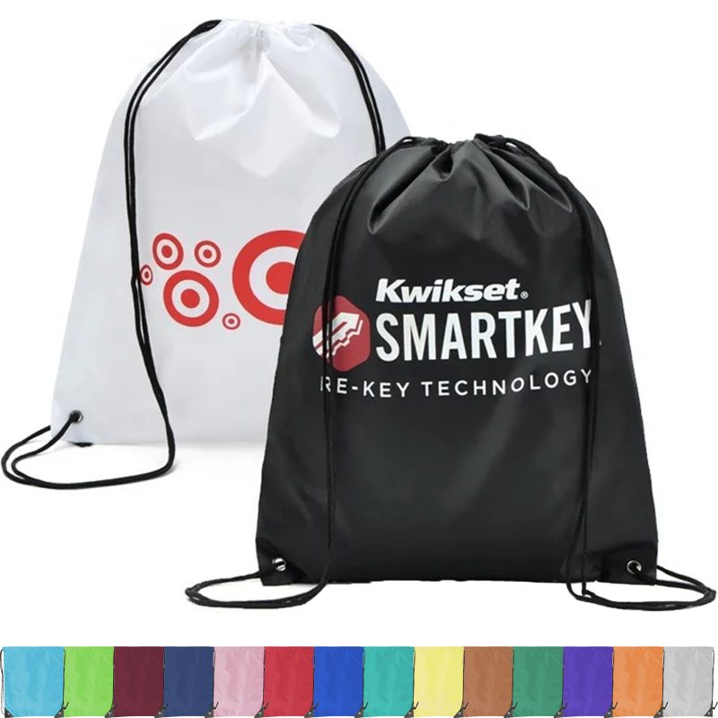 Custom Premium 210D Polyester Drawstring Backpack