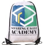 Custom Premium 210D Polyester Full Color Drawstring Bag w/ Reinforced Edge (14" x 18")