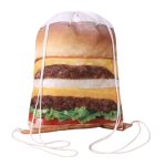 Custom Premium 210D Polyester Sublimated Drawstring Backpack (14" x 18") - 4