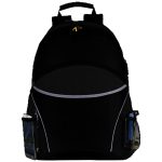 Custom Premium 600D CurvEdge Laptop Backpack w/ Earphone Outlet (13" x 19" x 8") - 1
