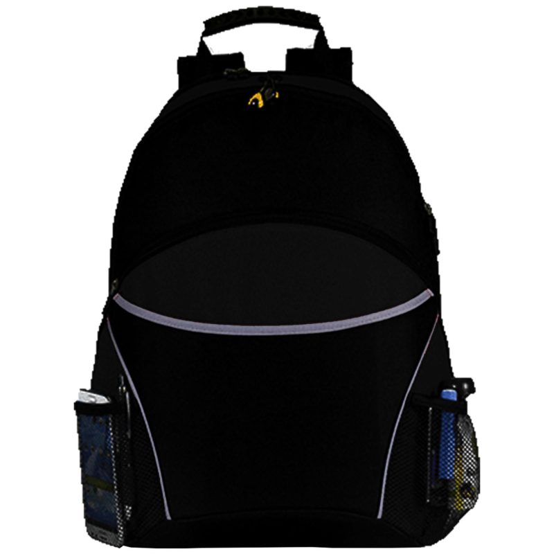 Custom Premium 600D CurvEdge Laptop Backpack w/ Earphone Outlet (13" x 19" x 8") - 1