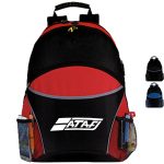 Custom Premium 600D CurvEdge Laptop Backpack w/ Earphone Outlet (13" x 19" x 8")