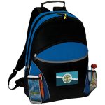 Custom Premium 600D CurvEdge Laptop Backpack w/ Earphone Outlet (13" x 19" x 8") - 2