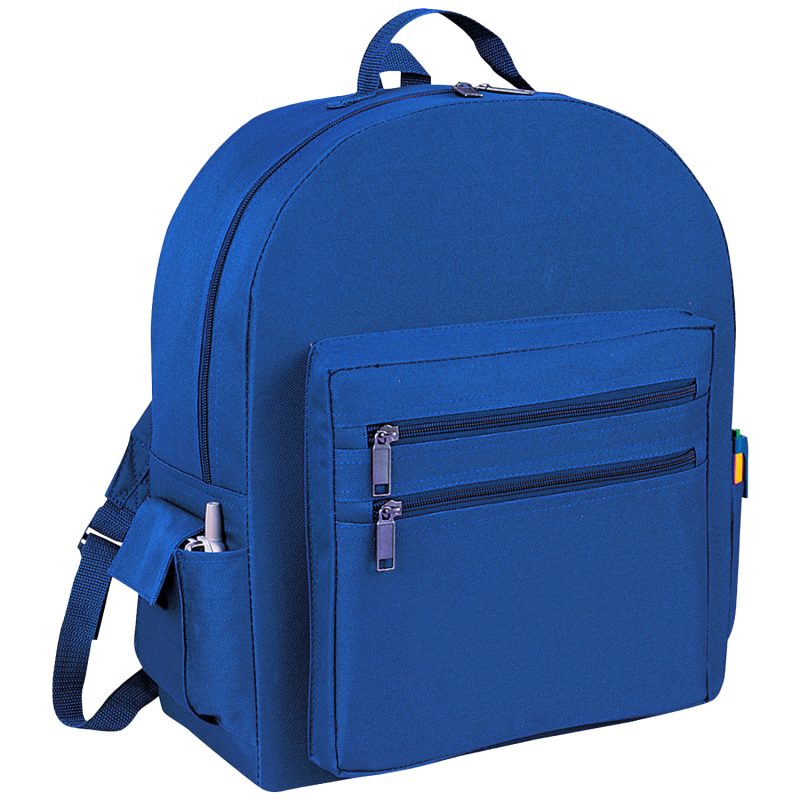 Custom Premium 600D Multi-Zipper Essentials Backpack (12" x 16.5" x 5") - 5