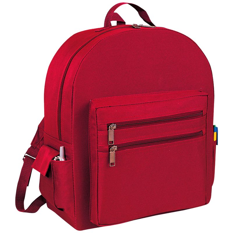 Custom Premium 600D Multi-Zipper Essentials Backpack (12" x 16.5" x 5") - 6