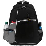 Custom Premium 600D Urban Edge Backpack w/ Earphone Outlet (14" x 18" x 5") - 2