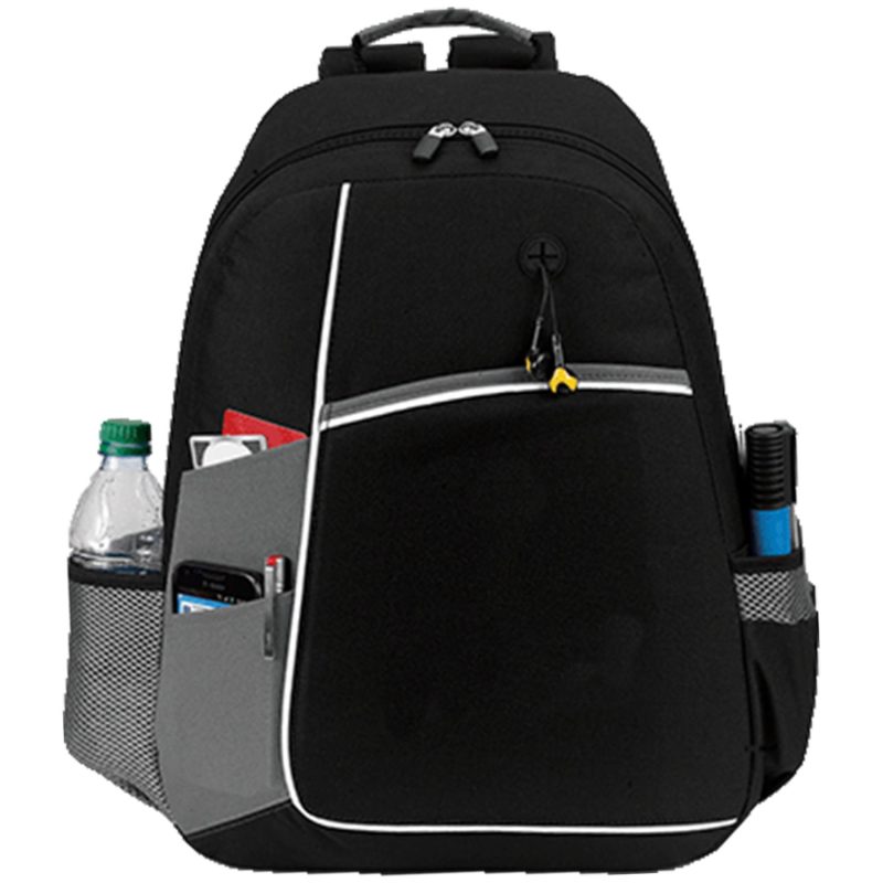 Custom Premium 600D Urban Edge Backpack w/ Earphone Outlet (14" x 18" x 5") - 2